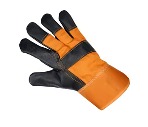 Gants de travail de haute qualité pour la protection des mains, fabriqués en cuir de vachette, isolés, résistants à la chaleur, en tissu, pour la sécurité au travail. - Product Image 3
