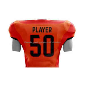 Conjunto de uniforme de fútbol americano de poliéster 100% de alta calidad personalizado su propio diseño y logotipos sublimados - Product Image 4