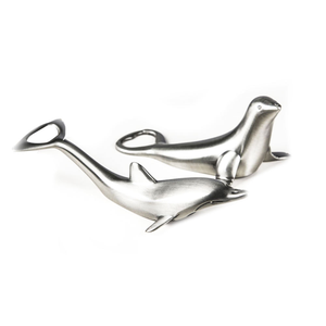 Abridor de Botellas de Cerveza Creativo de Aleación de Zinc con Forma de Delfín y León Marino, Gráfico Animal Metálico, Fundido a Presión - Product Image 1