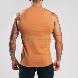New Arrival Custom <b>Men's</b> Sporty <b>Training</b> Tank Top Breathable Stretchy Knitted <b>Vest</b> - Product Image 6