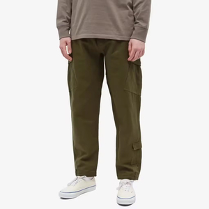 Men Streetwear 100% Cotton Multi Pocket Cargo Pants With Straps Summer Lightweight Casual Work Trousers Jogger Pants OEM - Product Image 1