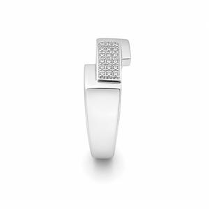 925 Sterling <b>Silver</b> Bezel Set Round Moissanite Ribbed Band <b>Ring</b> for <b>Men</b> Minimalist Wedding Engagement Daily Wear Jewelry Gift - Product Image 4