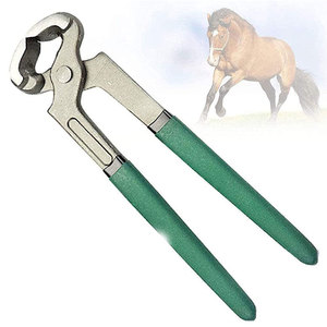 Vente directe d'usine, pince à sabots antidérapante en matériau durable avec poignée verte, 15 cm, pour animaux - Product Image 1