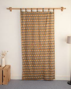 Modern Curtain Cotton Floral Printed Fabric <b>Window</b> Door Children Adult Room Curtains Set For All Season - Product Image 4