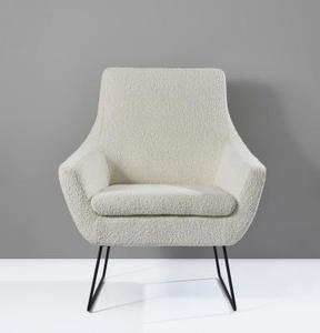 Sillón de Oficina Moderno Tapizado, Sillón de Descanso con Patas de Metal para Recepción y Sala de Espera - Product Image 2