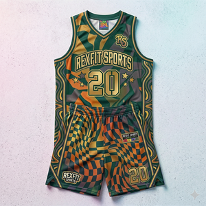 ชุดกีฬาบาสเก็ตบอลแบบมีตาข่ายโพลีเอสเตอร์ระบายอากาศได้ดี รุ่น Rexfit ปี 2026 สำหรับทุกเพศทุกวัย  ขนาด XS-XL  พร้อมบริการสกรีนลายตามสั่ง - Product Image 5