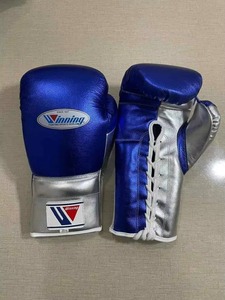 Guantes de Protección de Cuero Personalizados de Alta Calidad, Color Azul Plateado, para Artes Marciales y Boxeo - Product Image 6