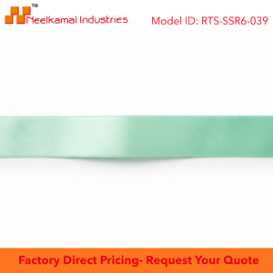 Ruban en satin vert menthe simple face de 6 mm, personnalisable, rouleau de 350 mètres pour emballage spa, cadeaux pour bébés, boutiques, vente en gros - Product Image 6