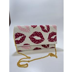 Bolso de Mano de Lujo Hecho a Mano con Cuentas de Perlas Blancas y Azules Acrílicas, Bordado de Pulpo, Casual, para Regalo de Boda, Fiesta Nocturna, para Mujer - Product Image 6