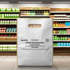 Sacs de courses en PBAT PE imprimés flexo, scellables à chaud, biodégradables, compostables, personnalisables, UKHI NA Haryana - Product Image 6