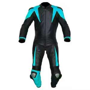 Combinaisons de moto de course GOATSY de haute qualité, fabriquées sur mesure en cuir véritable, respirantes, unisexes, manches longues - Product Image 2