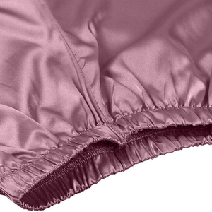 Conjunto de Pijama de 2 Piezas para Mujer, Ropa de Dormir de Otoño/Invierno, Satén con Logotipo Frontal, 100% Seda - Product Image 4