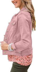 Women's <b>Cropped</b> <b>Denim</b> <b>Jacket</b> Vintage Blue Button Closure Casual Street Style OEM Custom Fashion Outerwear Premium Quality Fit - Product Image 2