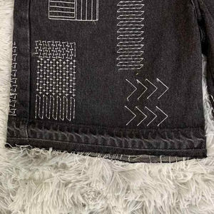 Pantalones Cortos de Mezclilla Casuales de Verano para Hombre, Diseño Único Chrome Heart, Ecológicos, Anti-UV, 100% Algodón, Estilo Urbano - Product Image 5