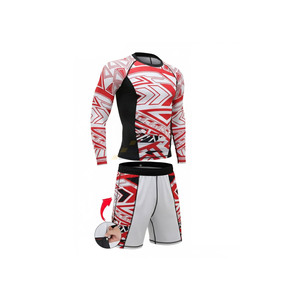 Rashguard Personalizado con Sublimación, Acolchado, 4 Piezas/Conjunto, Shorts de Grappling, BJJ, Boxeo, Camiseta de Compresión - Product Image 4
