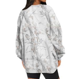 Sudadera de Cuello Redondo con Estampado de Camuflaje, Estilo Holgado, Unisex, Cómoda, para Ropa Urbana y Uso Diario - Product Image 6