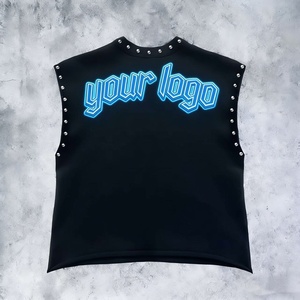 Camiseta sin mangas con estampado gráfico personalizado Glory, top con estampado DTF con tachuelas para ropa urbana y casual, venta al por mayor OEM - Product Image 5