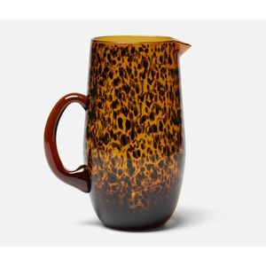 Modern Ivory Marble Look Resin Craft Water Pitcher Handmade Decorative <b>Jug</b> with Handle Stylish Kitchen Dining Tableware for Home - Product Image 2