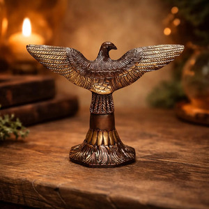 SHUBHAM Brass Eagle Sculpture <b>Gold</b> Plated Polished Figurine Custom Shape Religious Decorative <b>Statue</b> for Home Decor - Product Image 5
