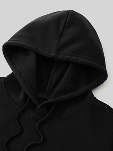 Sweat-shirt à capuche unisexe imprimé en coton molletonné pour la fabrication de vêtements de marque (Marque Privée) - Product Image 3