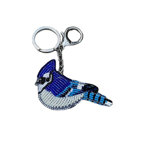 Handcrafted Beaded Keychain Unique Traditional Indian Artisan Gift Skillfully Designed Animal Pattern Handmade <b>Keyring</b> - Product Image 1