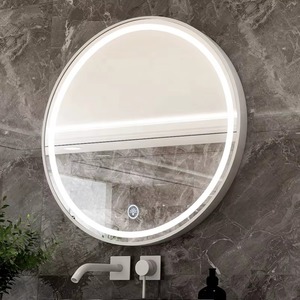 Modern Round Handmade Contemporary Bathroom <b>Mirror</b> Gold Metal Frame Wall Mounted Vanity <b>Mirror</b> REHMAN CRAFT - Product Image 5
