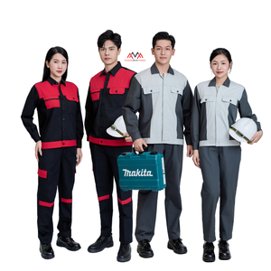 BEST SELLING Breathable Cotton/PE/Spandex Worker Uniform New Style Worksuit Workwear Factory Electricians Quick Dry FMF uniform - Product Image 1