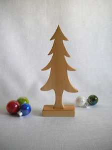 Juego de Adornos Navideños de Madera Románticos, Decoración Triangular Marrón Natural para Mesa, Decoración Festiva para Fiestas, Duradera y Ecológica - Product Image 5
