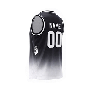 Maillot de basket personnalisé, dernier design, sans manches, tissu respirant, grande taille, anti-transpiration, antibactérien, 100% polyester - Product Image 3