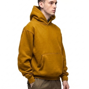 Sudadera con Capucha para Hombre, de Algodón 100%, Estilo Oversize, con Hombros Caídos, Bordado de Logotipo Personalizado, Ideal para Invierno, la Más Vendida - Product Image 5