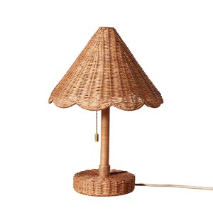 <b>Large</b> rattan table lamp decor lighting for <b>desk</b> & nightstand highest quality bed side lamps - Product Image 3