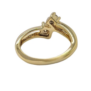 สินค้าใหม่อินเทรนด์ขัดเงาสูงแหวนแฟนซีด้วยเซอร์โคเนีย 925 แหวนเงินทอง vermil - Product Image 6