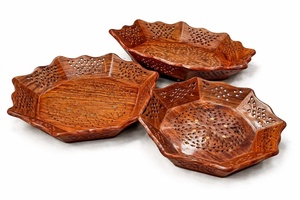 engraved wooden tray polished wooden tray natural wood tray eco friendly tray solid wood tray acacia wood tray <b>sheesha</b> - Product Image 2