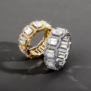 Bague statement en argent sterling 925 de qualité supérieure avec diamants de laboratoire et pierres multiples pour les détaillants de bijoux - Product Image 1