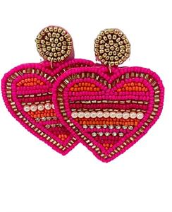 Pendientes Largos de Borlas Multicolor con Cuentas Miyuki Estilo Bohemio HEART para Mujer, Joyería de Moda Colgante para el Día a Día - Product Image 4