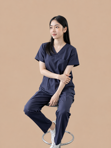 Women’s Custom Embroidered Hospital <b>Scrub</b> <b>Set</b> with Two-Way Stretch Comfort Fit Design - Product Image 5