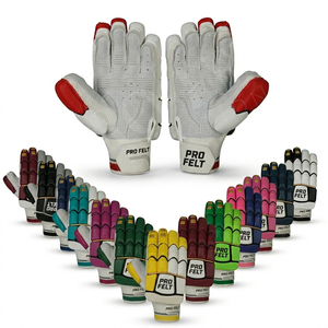 Top Quality Sportswear Training Club Cricket Batting <b>Gloves</b> Red & White Professional Player <b>Gloves</b> Durable Grip Comfort Fit - Product Image 1