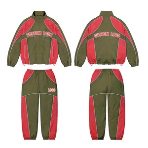 Conjunto Deportivo Cortavientos Unisex, Diseña Tu Propio Conjunto Deportivo de Nailon Personalizado para Hombre - Product Image 1