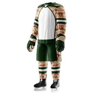 Comfortable Breathable Printed Ice Hockey Uniforms for Men Customized Logo & Colors Quick Dry 100% Polyester Sportswear Uniforms - Product Image 4
