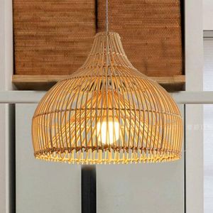Minimal Style Bamboo <b>Ceiling</b> <b>Light</b> Durable Handmade Lamp for Bedroom <b>Lounge</b> and Cafe Lighting - Product Image 5