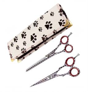 Juego de Tijeras Veterinarias Profesionales para Ganado y Caballos, Diseño de Huella, 6.5 Pulgadas, Ajustables, Reutilizables, con Peine de Entresacar - Product Image 5