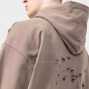 เสื้อฮู้ดดี้สตรีทแวร์ ดีไซน์สวย คุณภาพดี สไตล์ดิสเทรส ราคาล่าสุด น้ำหนักเบา ผ้าฝ้ายผสม แขนยาว - Product Image 5
