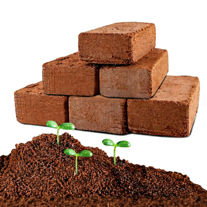 Low EC Coco Peat <b>Block</b> Eco Friendly Compressed Coconut <b>Coir</b> Growing Medium for Plant Growing Soil Improvement and Animal Bedding - Product Image 1