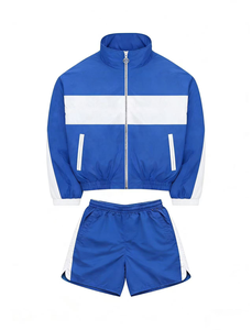 Ensemble de survêtement coupe-vent personnalisé pour homme : veste zippée respirante à séchage rapide et pantalon de jogging - Product Image 5