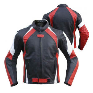 Chaqueta de Motocicleta para Hombre con Costuras Resistentes, Ajuste Cómodo para Motociclistas, Chaqueta Protectora Duradera para Motociclismo - Product Image 1