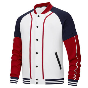 OEM/ODM Men's <b>Lightweight</b> <b>Long</b> Sleeve Varsity Baseball Letterman Winter <b>Coat</b> Bomber Jacket High Street Style Front Logo Position - Product Image 6