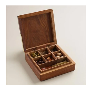 Excellent Quality Wood Spice <b>Box</b> For Nuts And Dried Fruits Hand Wash Only <b>Herb</b> & Spice <b>Box</b> - Product Image 1