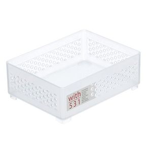 Inomata Wiz 531 cesto portaoggetti grigio trasparente - Product Image 1