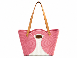 Bolso de mano de paja tejida con cierre magnético, bolso portátil para la playa, bolso de hombro para viaje, para mujer, bolsos de mano para mujer. - Product Image 1