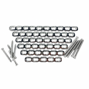 Placas de reconstrucción con bloqueo de 3.5 mm de 5 a 10 orificios con tornillos LCP - 122 piezas de acero inoxidable 316L - Product Image 1